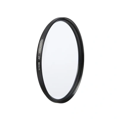 Abbildung von Amazon Basics 82 mm Runder UV Schutzfilter für klarere Bilder, Schützt vor Staub, Schmutz und Kratzern