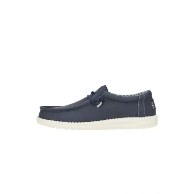Abbildung von HEYDUDE Wally Classic Herren Slip on Schuhe Mokassin Stil, Navy, 45 EU