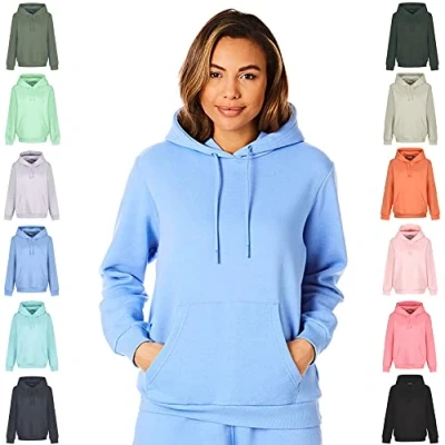 Abbildung von Light &amp; Shade LSLSWT005 Super Soft Touch Loungewear Kapuzen Sweatshirt Oberteil für Damen, Lila, L