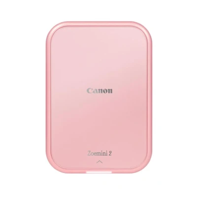 Abbildung von Canon Zoemini 2 Mini Fotodrucker 3 Monate Disney+ gratis mobil, tragbar, Hosentasche, Fotodruck 5x7,6 cm, kabellos für Smartphone + Tablet, Akku, App, Bluetooth, roségold [+ 10er Zink Druck Set]