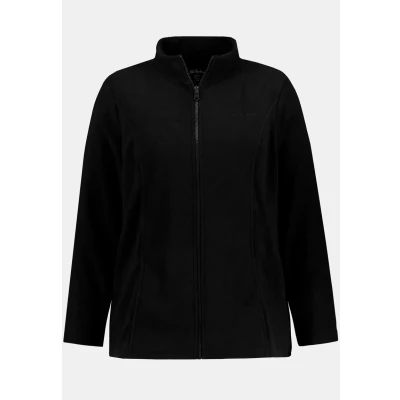Abbildung von Ulla Popken Fleecejacke, Damen, Größe: 42/44, Schwarz