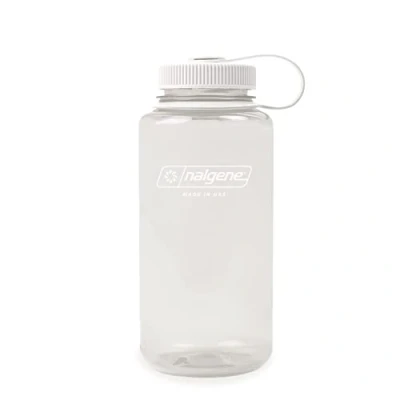 Abbildung von Nalgene Sustain Tritan BPA freie Wasserflasche aus 50% Plastikmüll, 900 ml, breite Öffnung, Baumwolle
