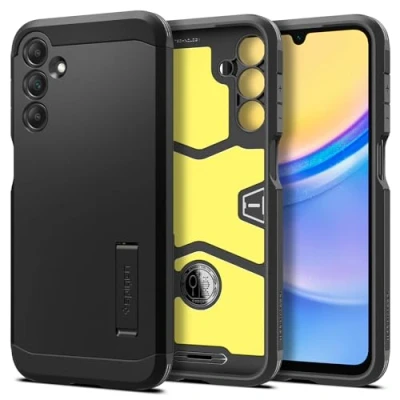 Abbildung von Spigen Tough Armor Hülle Kompatibel mit Samsung Galaxy A15 4G, 5G Schwarz