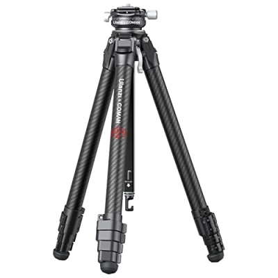 Abbildung von ULANZI Zero Y Stativ Kamera Carbon Fiber mit 360 Panoramakugelkopf und Arca Swiss, Leichtes Kamerastativ Abnehmbarer Mittelsäule für alle DSRL Kameras, Belastbar bis 18 kg
