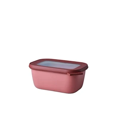 Abbildung von Mepal Multi Bowl Cirqula Rectangular Vorratsdose mit Deckel Geeignet als Luftdichte Aufbewahrungsbox für den Kühlschrank, Mikrowellengeschirr &amp; Frischhaltedosen 750 ml Vivid mauve