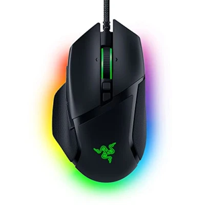 Abbildung von Razer Basilisk V3 Kabelgebundene, anpassbare Gaming Maus mit Chroma RGB für PC/Mac (10+1 programmierbare Tasten, neigbares HyperScroll Mausrad, ergonomisches Design) Schwarz