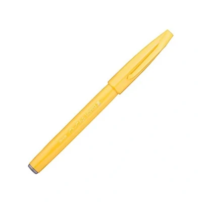 Abbildung von Pentel SES15C G Faserschreiber mit Flexibler Pinsel ähnlicher Spitze gelb