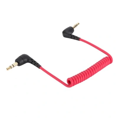 Abbildung von Ersatz gewickelt SC2 Kabel 3,5 mm Stereo TRS Stecker an männlich Ausgang Anschluss Verbindet Audio Mixer/Mikrofone zu Kamera/Blockflöten