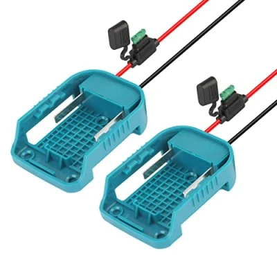 Abbildung von 2 Pack QUPERR Power Wheel Adapter mit Sicherung &amp; Schalter, Akku für Makita 18V Lithium Akku, Converter DIY Arbeit Lichter, Ride On Truck, RC Spielzeug und Robotik
