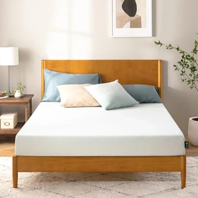Abbildung von Zinus Ergonomische Schaummatratze 140 x 200 cm Orthopädische Matratze mit Härtegrad Mittel Unterstützung Gestepptem Bezug für Komfort Höhe 11 Oeko TEX Zertifiziert