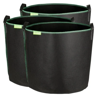 Abbildung von GardenMate 3X 60L Pflanzsack aus Vliesstoff Ø45.5cm Höhe 40cm GREENLINE