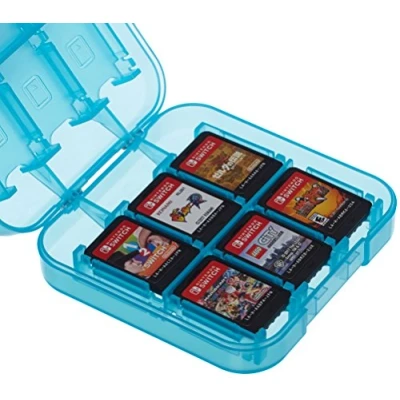 Abbildung von Amazon Basics Aufbewahrungsbox für Spiele der Nintendo Switch Blau