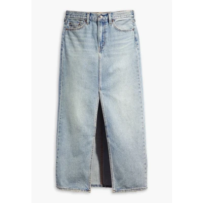Abbildung von Levi&#039;s Ankle Column Skirt Jeansrock, Damen, Größe: 28, Please hold