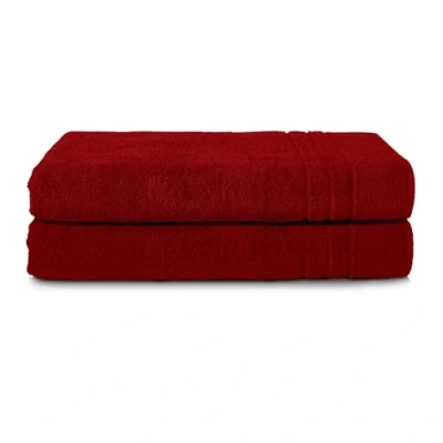 Abbildung von Komfortec 2er Saunatuch Set 70x200 cm aus 100% Baumwolle, XXL Saunatücher, Sauna Handtuch, Weich, Groß, Frottee, Schnelltrocknend, Petrol/Türkis