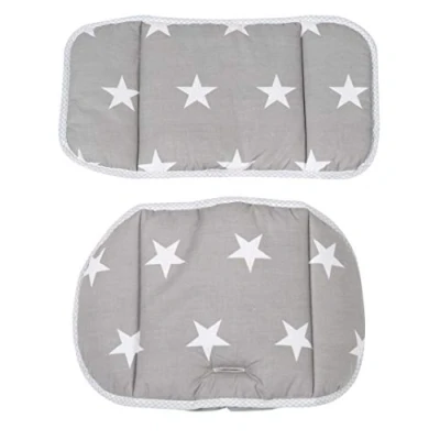 Abbildung von roba Sitzverkleinerer, Hochstuhleinlage &#039;Little Stars&#039;, 2 teiliges Sitzkissen für Treppenhochstühle