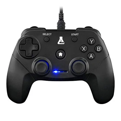 Abbildung von THE G LAB K Pad THORIUM Gaming Controller PC &amp; PS3 USB mit integrierter Vibration, Gamepad Game Kabel verbunden Joystick für Windows 10 11, (Mit Kabel)