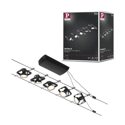 Abbildung von Paulmann Wire Mac II Seilsystem, 5 fl. m schwarz