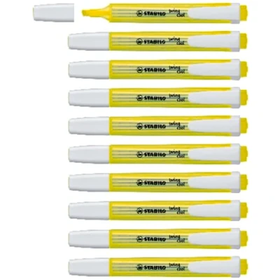 Abbildung von Textmarker STABILO swing cool 10er Pack gelb