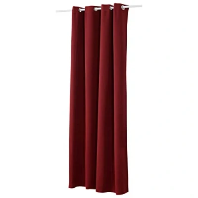 Abbildung von WOLTU Verdunklungsvorhänge Gardinen mit Ösen Thermo Vorhang Blickdicht gegen Kälte und Hitze Ösenschal, 250g/m² Dicke Vorhänge Blackout Curtains Wohnzimmer Schlafzimmer, 135x225 cm Bordeaux (1 Stück)