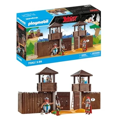 Abbildung von PLAYMOBIL Asterix 71542 Römerlager, spannende Eroberung des Lagers durch die Gallier, inklusive Zaubertrank für mehr Körperkraft, detailreiches Spielzeug Kinder ab 5 Jahren