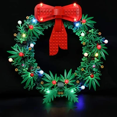 Abbildung von LIGHTAILING Licht Set Für (Adventskranz) Modell LED Kompatibel Mit Lego 40426(Modell Nicht Enthalten)