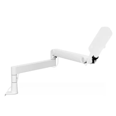 Abbildung von Elgato Wave Mic Arm Pro White 360 drehbarer Mikrofonarm mit niedrigem Profil und Gasfeder, kompatibel Mikrofonen/Shure SM7B/HyperX/Rode/Blue Yeti &amp; mehr Für Broadcasting/Podcasting