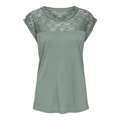 Abbildung von ONLY Onlnicole LIFE MIX Tshirt print, Damen, Größe: XS, Chinois green