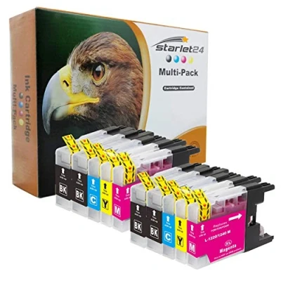 Abbildung von 10x Druckerpatronen kompatibel zu Brother LC 1220 1240 DCP J525 W MFC J430 J5910 DW J625 J6510 J6710 J6910