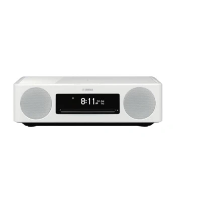 Abbildung von Yamaha MusicCast 200 weiß All in One Audiosystem Alexa Sprachsteuerung QI Ladefläche für kabelloses Smartphone Laden Von Streaming Diensten bis hin zu CDs