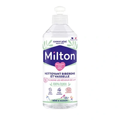 Abbildung von Milton Babyflaschenreiniger 500 ml speziell entwickelt, um alle Milchrückstände zu entfernen, die für das Wachstum schädlicher Bakterien verantwortlich sind