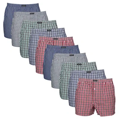 Abbildung von Lower East Herren Le150 Boxershorts, Classic Karriert, L EU