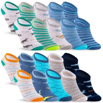 Abbildung von 10 Paar Kinder Sneaker Socken Jungen &amp; Mädchen Baumwolle Kindersocken 56301 (31 34)