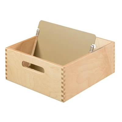 Abbildung von HAN Holz Karteirog für 900 DIN A5 quer Karteikarten inkl. 1 Metallblattstütze, mit Beschriftungsfeld und Metallboden, FSC zertifiziertes Holz, hochwertige premium Qualität, 505 0, Naturholz