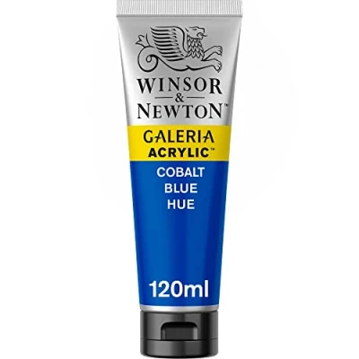 Abbildung von Winsor &amp; Newton 2131179 Galeria Acrylfarbe, hohe Pigmentierung, lichtecht, buttrige Konsistenz, 120ml Tube, kobaltblau