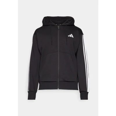 Abbildung von adidas Sportswear Essential Three Stripes Sweatjacke, Herren, Größe: XS, Black/white