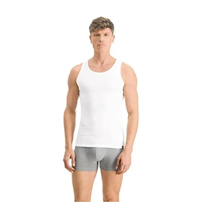 Abbildung von Puma Basic 2 PACK Unterhemd/shirt, Herren, Größe: Small, White