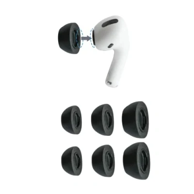 Abbildung von Comply Premium Schaumstoff Ohrpassstücke, kompatibel mit AirPods Pro,, alle Größen, 3 Paar