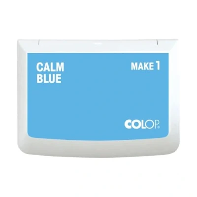 Abbildung von COLOP Stempelkissen MAKE 1 calm blue, 50 x 90 mm, Kissen für traditionelle Handstempel und Kreativstempel