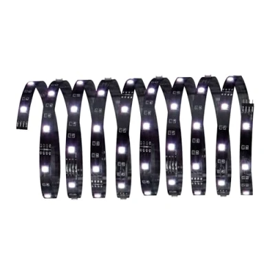 Abbildung von Paulmann 704.30 Function YourLED ECO Basisset 3m RGB 14,5W 230/12V Niedervolt 24VA Schwarz Kunststoff 70430 LED Lichtband Lichtstreifen Lichtschlauch
