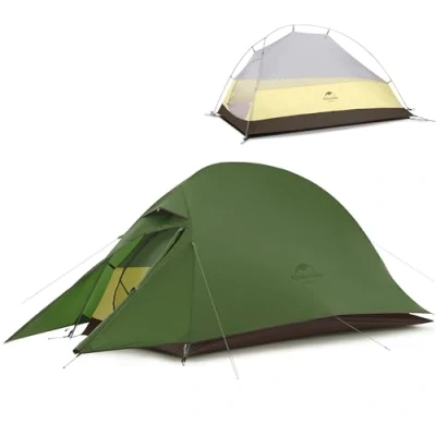 Abbildung von Naturehike Cloud Up 1 Camping Zelt für Person Campingzelt Ultraleichtes Einzelzelt 20D Wasserdichtes mit PU4000mm (Olivgrün)