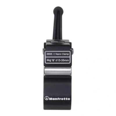Abbildung von Manfrotto 386B 1 Nano Clamp mit Kerbe für Verdehschutz