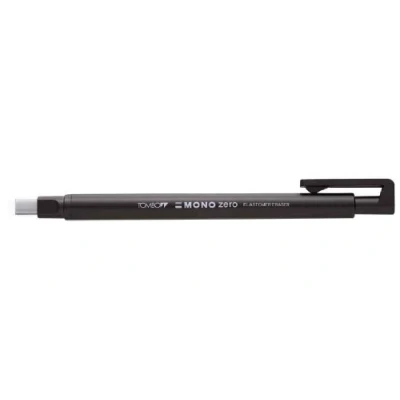 Abbildung von Tombow EH KUS11 Präzisionsradierer MONO zero nachfüllbar eckige Spitze, 2.5 mm x 5 mm, schwarz