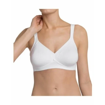 Abbildung von Triumph Damen Bügelloser BH Cotton Shaper N, Weiß (White 03), Gr. 90D