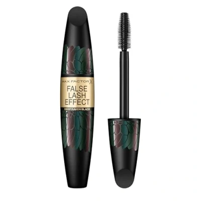 Abbildung von Max Factor False Lash Effect Mascara, Farbe 006 Deep Raven Black Wimperntusche für maximale Länge und volle Wimpern, 13 g