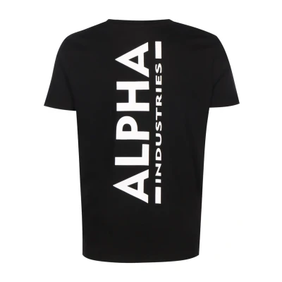 Abbildung von Alpha Industries Tshirt print, Herren, Größe: Small, Black