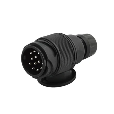 Abbildung von HELLA Stecker 12V 13 polig Stecker: Schraubkontakt schwarz DIN/ISO: 11446 Menge: 1 8JA 005 951 001