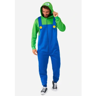 Abbildung von Opposuits Luigi Onesie Jumpsuit, Größe: Medium, Green