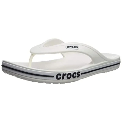 Abbildung von Crocs Unisex&#039;s Bayaband Flip Flop,White/Navy,48/49 EU