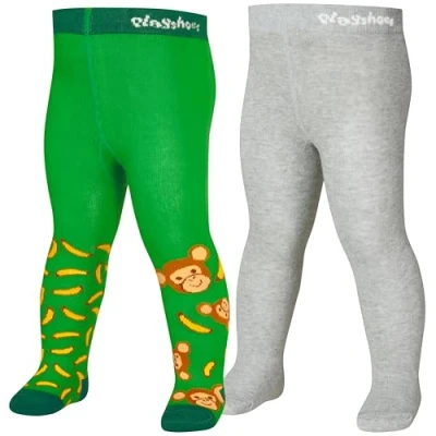 Abbildung von Playshoes Strumpfhose Unisex Kinder Strumpfhose, Affe 2er Set, 50/56