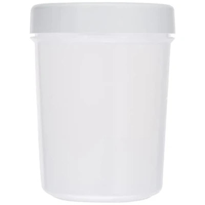 Abbildung von Tatay Frischhaltedose, Airtight, 0.4L von Kapazität, Schraubdeckel, BPA frei, Geeignet Mikrowelle und Geschirrspüler, Weiß. Maße: 8,5 x 11,1 cm